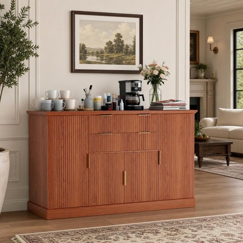 Modern fluted buffet - modern,